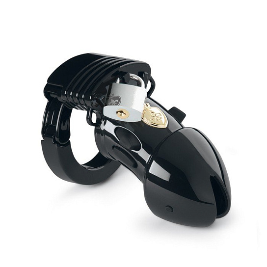 Замок верности с электростимуляцией Pubic Enemy, черный