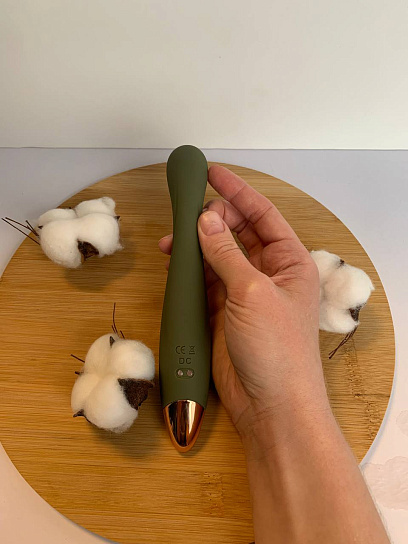 Вибратор для точки G с гибкой головкой Magic Vibe, зеленый