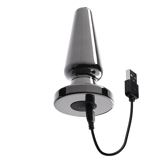 Вибропробка из металла на присоске Evolved Advanced Metal Plug