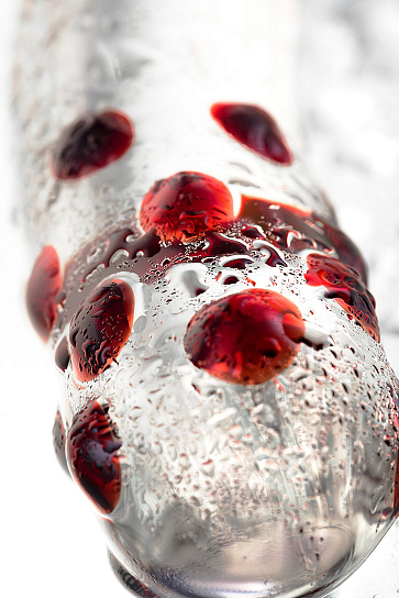 Двусторонний стеклянный фаллоимитатор, 19 см