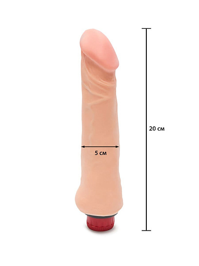 Вибратор-фаллоимитатор классической формы 17,5 см