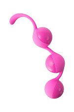  Вагинальные шарики на гибкой сцепке Seven Creations, розовые
