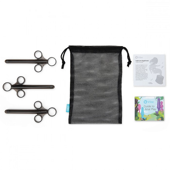Набор от B-Vibe из 3-х аппликаторов для лубрикантов
