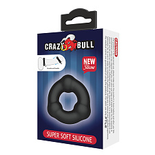 Эрекционное кольцо с 3-мя шариками Baile CrazyBull