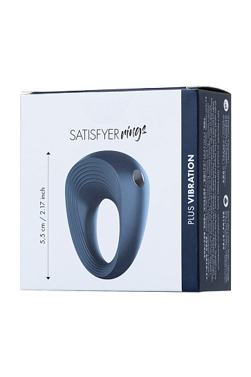 Эрекционное кольцо на пенис Satisfyer Rings, синий