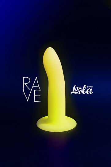 Светящийся в темноте фаллоимитатор Lola Games Rave Light Keeper, розовый