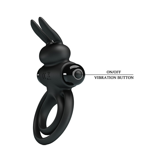 Виброкольцо с двойным подхватом Penis Ring III