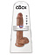 Фаллоимитатор-гигант King Cock с мошонкой, PipeDream, 20 см, загорелый