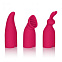 Набор из перезаряжаемой вибропули с насадками Silhouette S22, красный