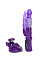 Вибратор с анальным стимулятором на присоске A-toys