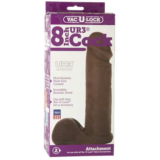 Черная насадка из киберкожи UR3, 17 см