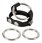 Подхват с тремя металлическими кольцами Leder-Riemen
