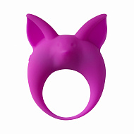 Эрекционное кольцо с вибрацией KITTEN KYLE, фиолетовое