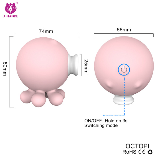 Вакуумный клиторальный стимулятор Octopi Осьминожка