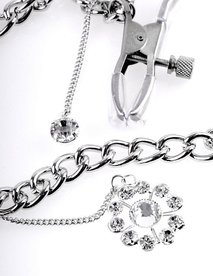 Клипсы на грудь Crystal Nipple