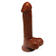 Фалоимитатор 8 Inch Carved DIldo, коричневый