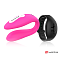 Вибратор для пар с пультом ДУ в виде часов WEARWATCH, розовый\черный Вибратор для пар с пультом ДУ в виде часов WEARWATCH, розовый\черный