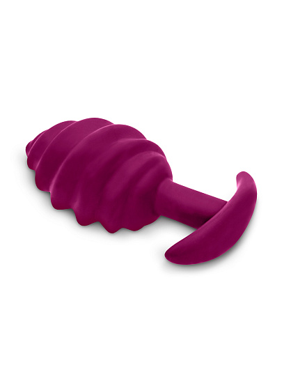 Витая анальная пробка Gvibe Gplug Twist, цвет малиновый