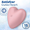 Бесконтактный стимулятор клитора Satisfyer Cutie Heart, нежно-розовый