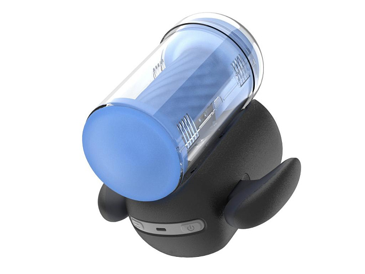 Мастурбатор Amovibe Black Knight с имитацией фрикций