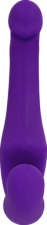 Безремневой страпон с анатомически созданной формой, 10 см, фиолетовый