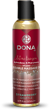 Вкусовое массажное масло DONA Kissable Massage Oil Strawberry Souffle, 110 мл