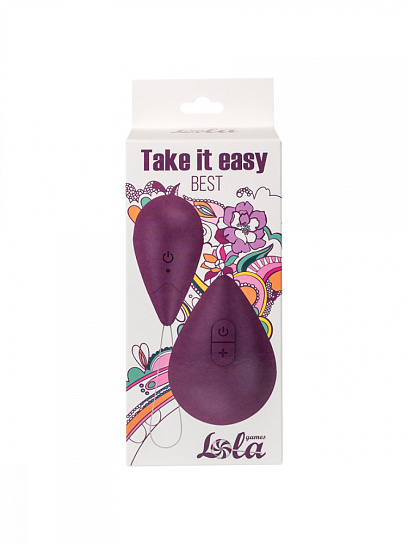 Виброяйцо с дистанционным управлением Lola Games Take It Easy Best, фиолетовое