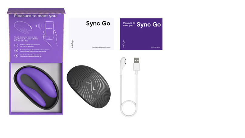Вибромассажер для пар We-Vibe Sync Go, фиолетовый