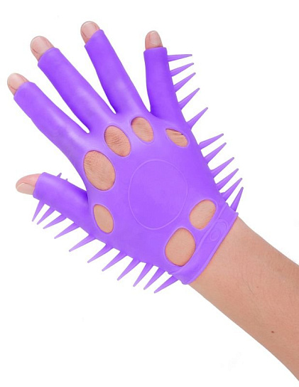 Перчатка для чувственной стимуляции эрогенных зон Neon Luv Glove, фиолетовая