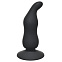 Силиконовая анальная пробка Waved Anal Plug, черная