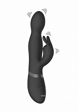 Вибратор-кролик Niva с функцией ротация, черный