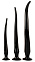 Набор длинных анальных пробок Super Long Flexible Butt Plug Set