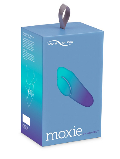 Клиторальный вибратор в трусики We-Vibe Moxie с пультом ДУ, бирюзовый