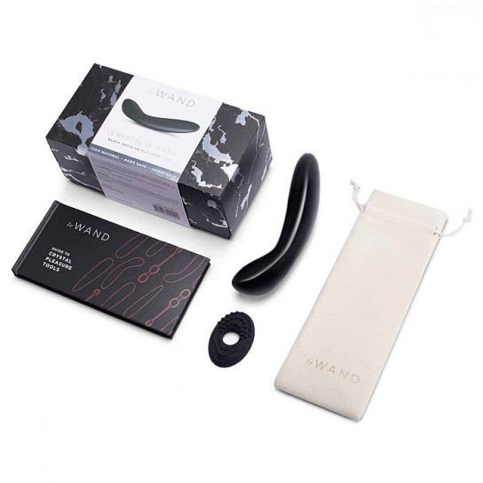Массажер из камня для зоны G Le Wand Crystal G-Wand, черный