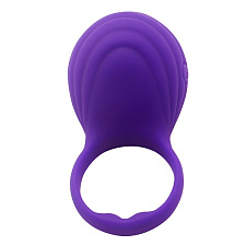 Виброкольцо на пенис Ripple в виде волны, фиолетовое