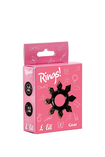 Эрекционное кольцо Rings Gear Lola Toys, черное