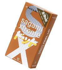 Японские латексные презервативы Sagami Xtreme Feel Up №10