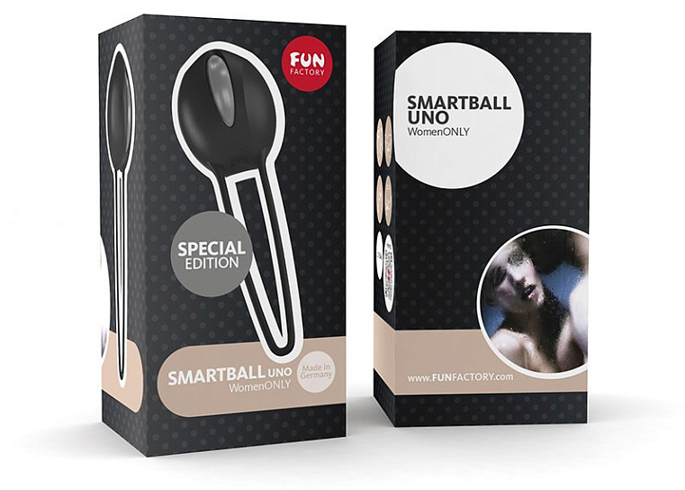 Вагинальные шарики Smartballs Uno для укрепления мускулатуры, серые