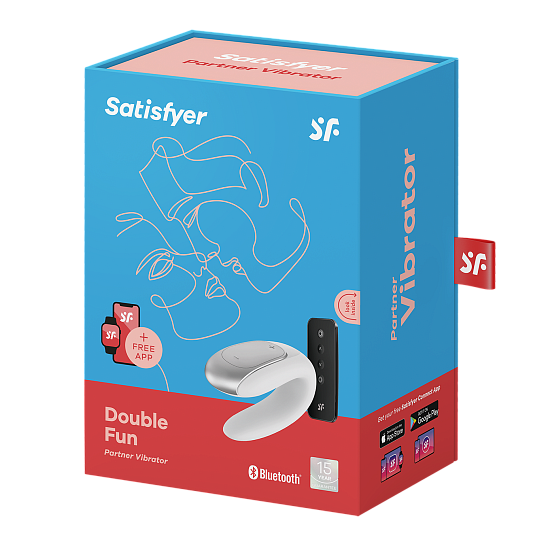 Вибратор для пар Satisfyer Double Fun, белый