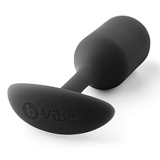 Анальный плаг силиконовый B-vibe Snug Plug 2, черная