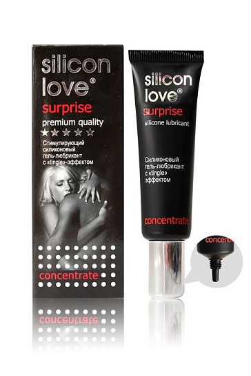 Смазка-концентрат Silicon Love Surprise с эффектом покалывания, 30 мл