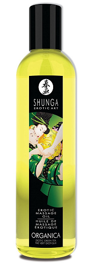 Интимное масло Erotic Massage Oil Organica Зеленый чай, 250 мл