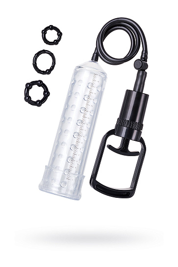 Вакуумная помпа для члена TOYFA с рельефной вставкой, 22 см