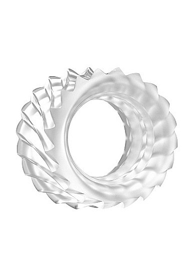 Колечко SONO № 40 Translucent с диагональными зубчиками, прозрачное