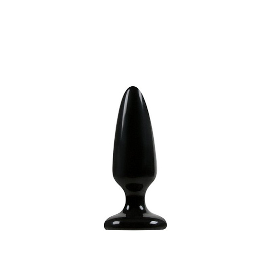 Анальная пробка мини Jelly Rancher Pleasure Plug - Medium, черная
