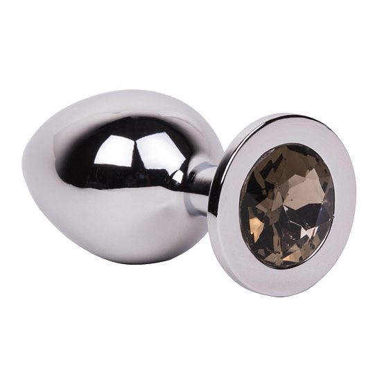 Большой плаг из стали с серым кристаллом