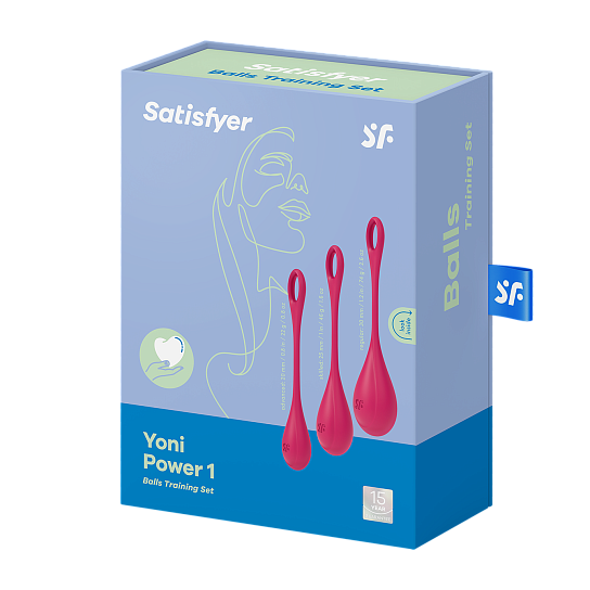 Набор вагинальных шариков Satisfyer Yoni Power 1, красный
