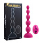 Анальный вибростимулятор с тремя моторами L, розовый