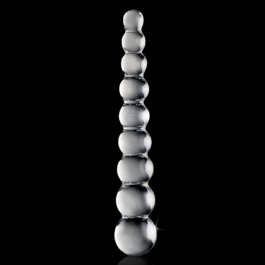 Рельефный стеклянный фаллоимитатор Icicles No.2, прозрачный