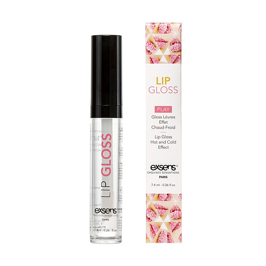 Блеск для губ с эффектом покалывания Exsens Strawberry Arousal Lip Gloss